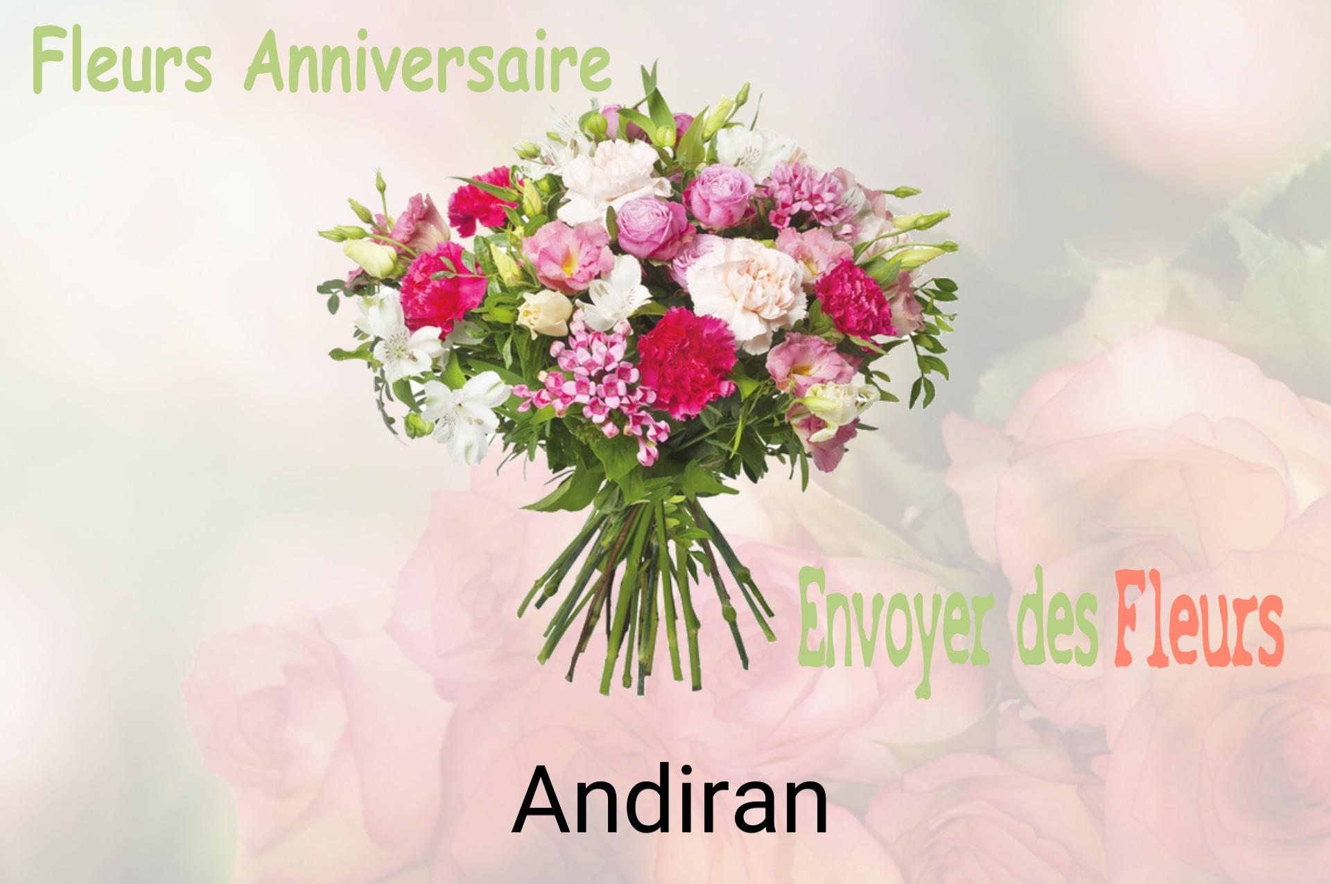 Bouquet de fleurs d’anniversaire livré à Andiran